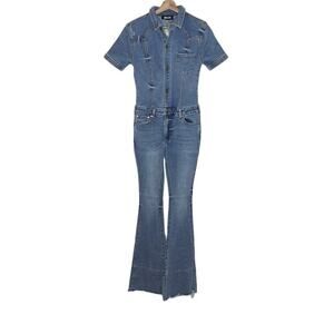 SER.O.YA  FALLON DENIM  JUMPSUIT SIZE S NWT